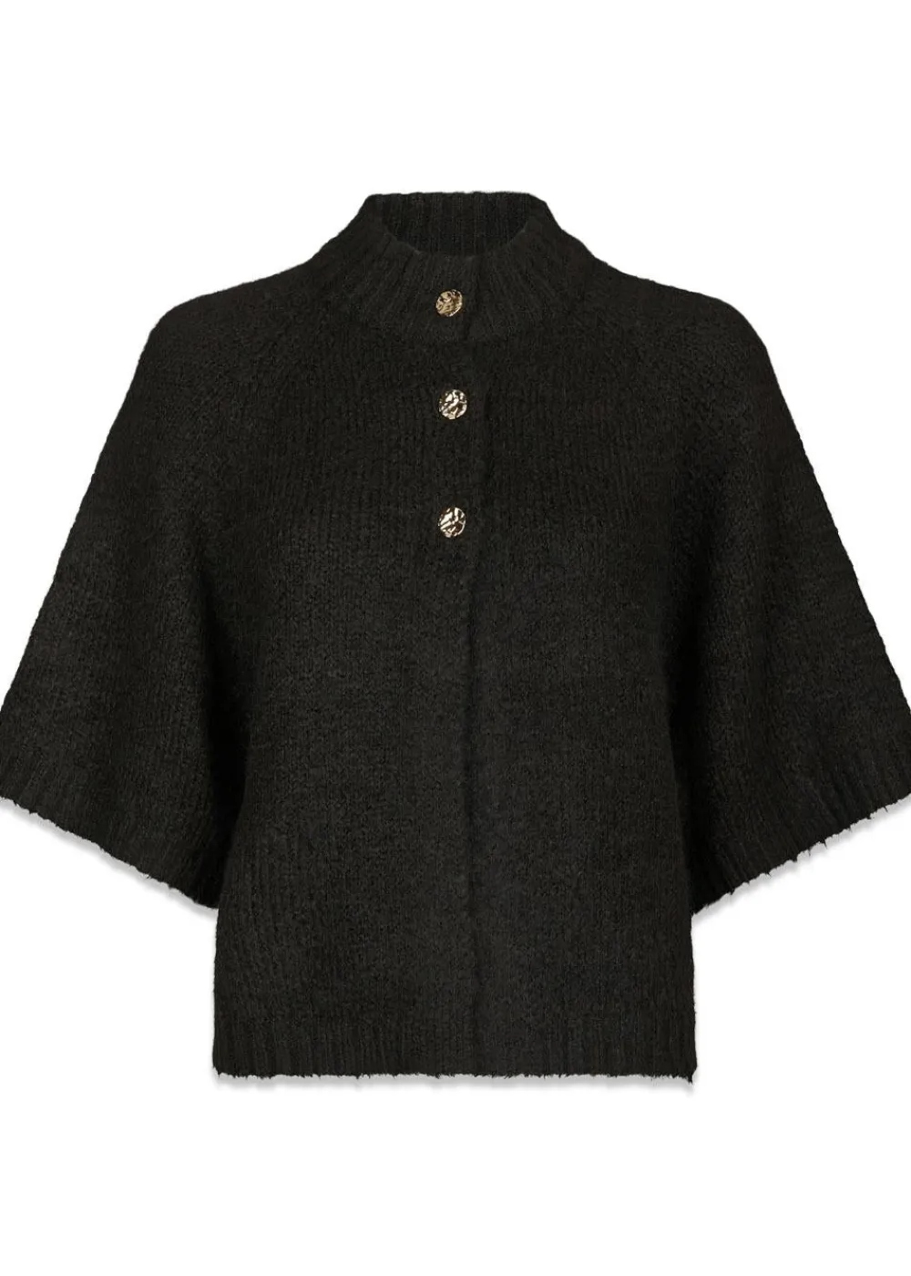 Benuta Fluffy Knit Cardigan>Neo Noir