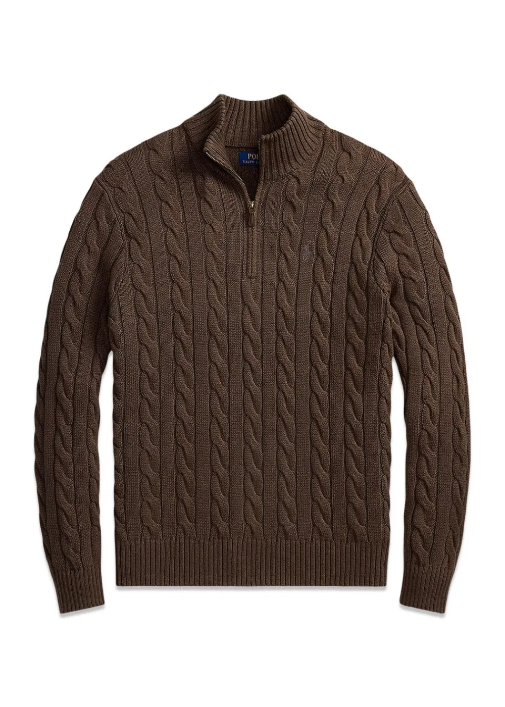 Cable Knit Cotton Quater Zip Sweater>Ralph Lauren New