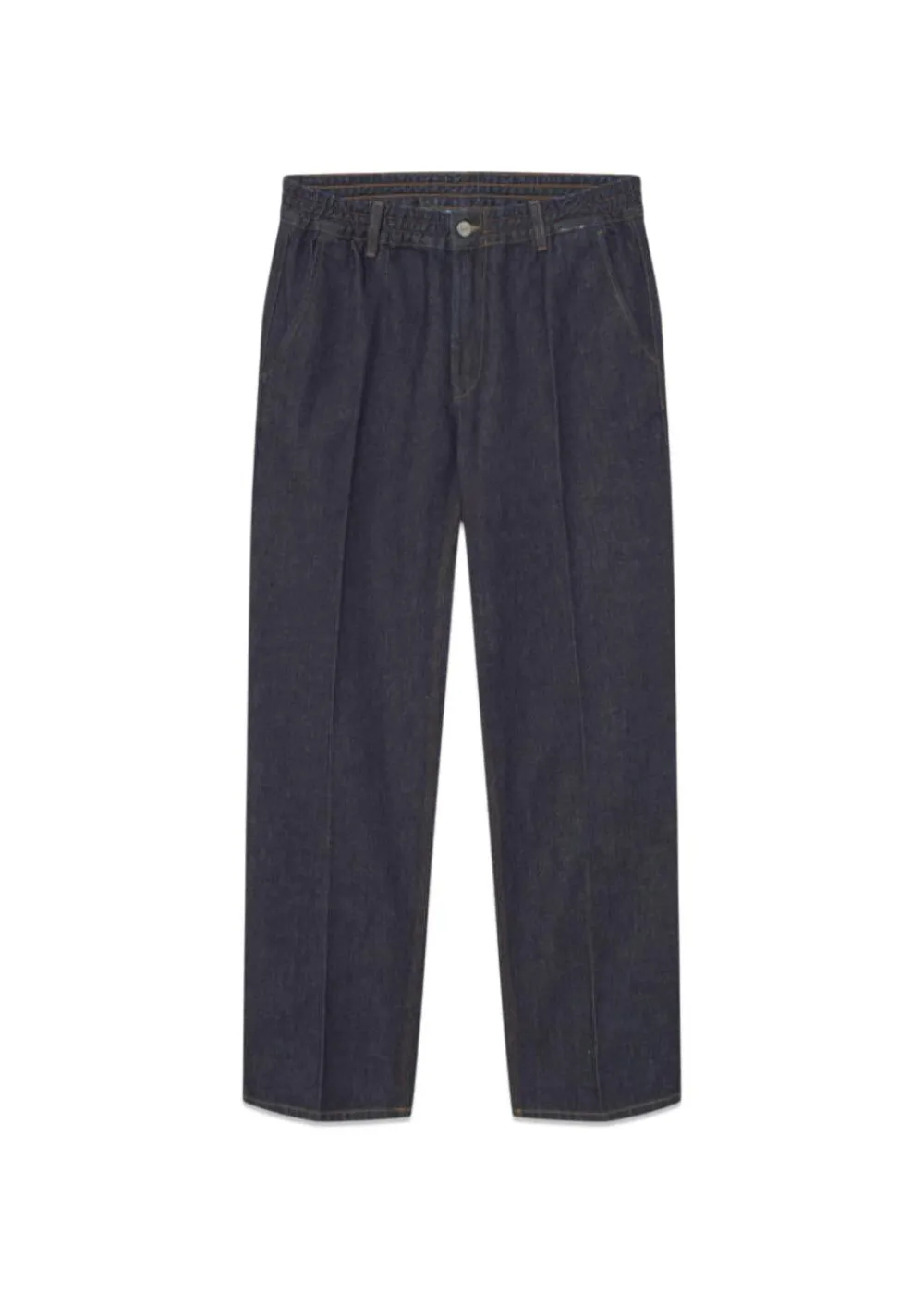 CLAY CREASED DENIM PANTS>Forét Outlet