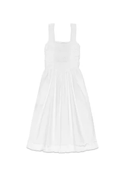 Cotton Poplin Midi Strap Smock Dress>Ganni Best
