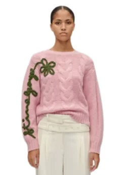 CREWNECK MOTIF SWEATER></noscript>Stine Goya Discount