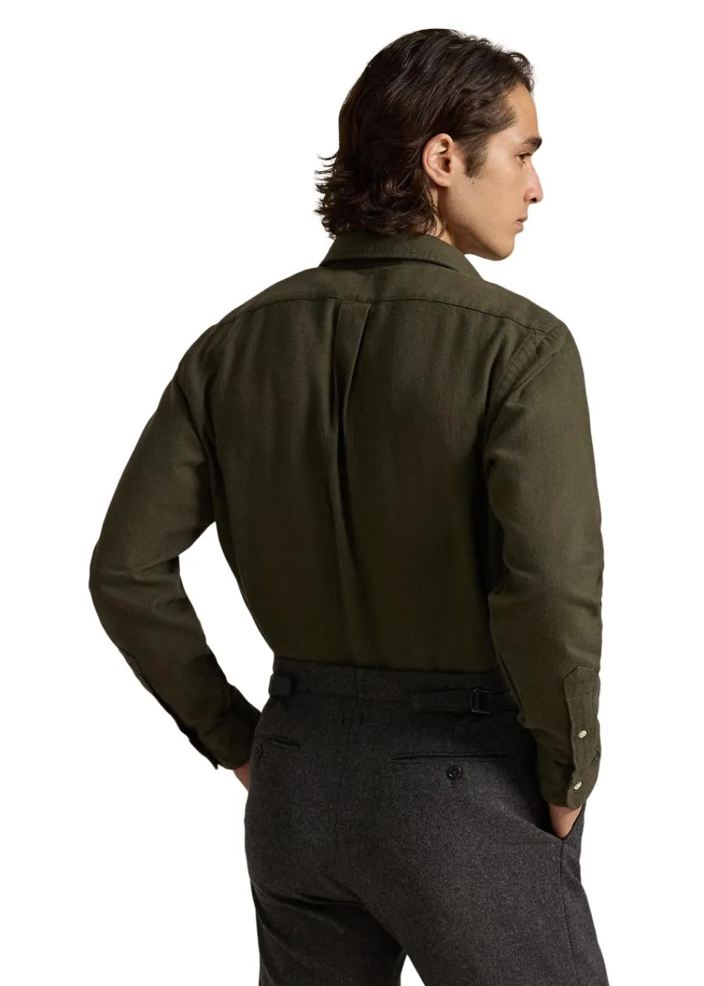 Custom Fit Brushed Flannel Shirt>Ralph Lauren Sale