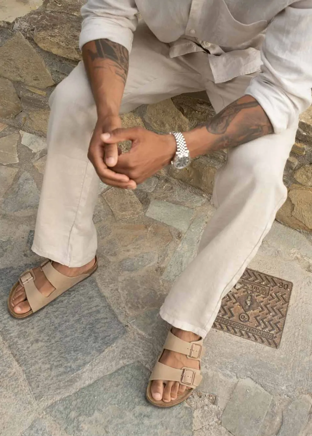 Eik Linen Pant>Woodbird Hot