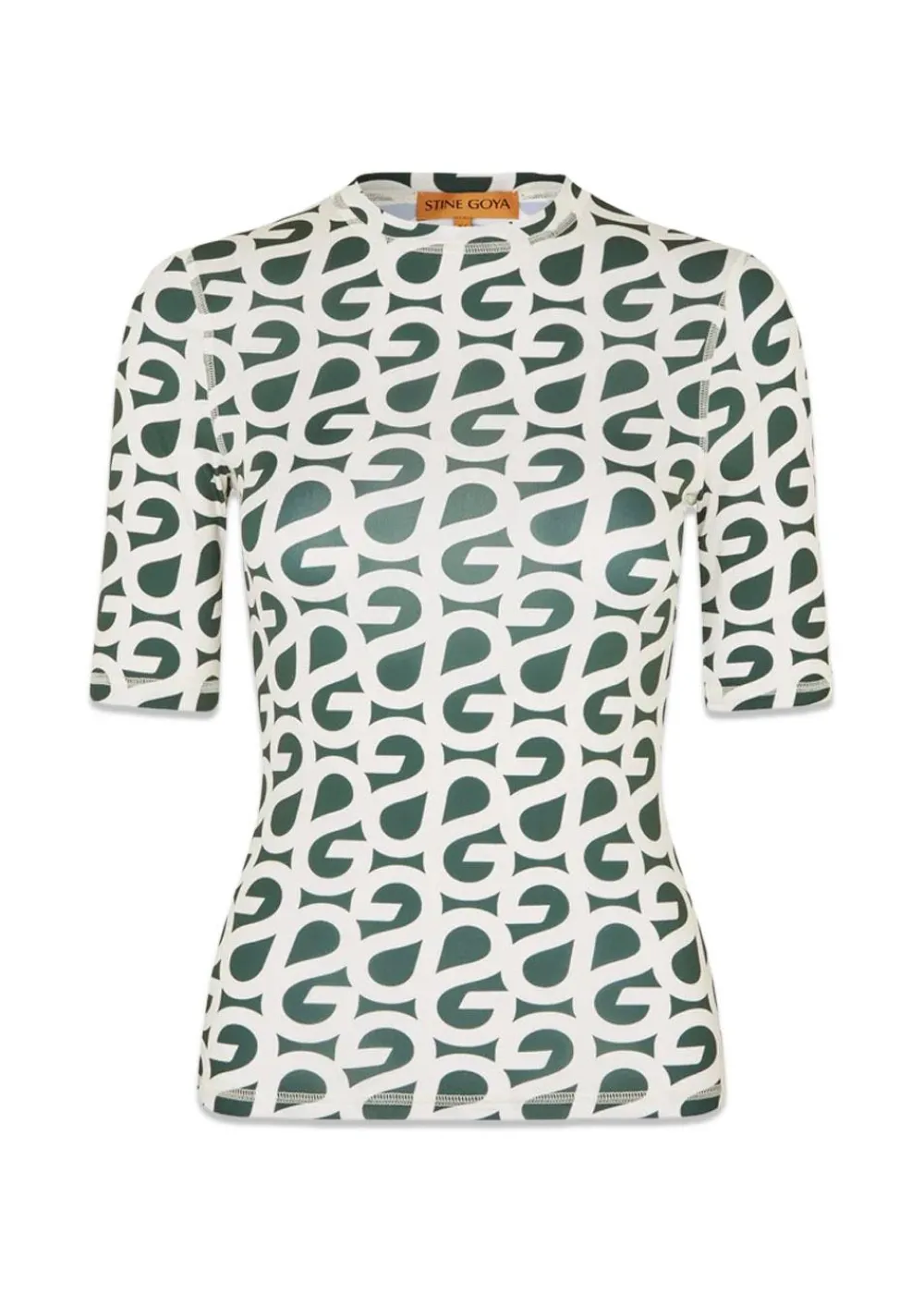 ELASTIC SHORT SLEEVE T-SHIRT>Stine Goya Discount