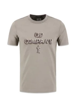 Embroidered Logo Tee>C.P. Company