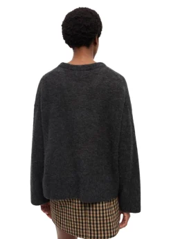 Fine Brushed Alpaca Banana Oversized O-neck></noscript>Ganni Clearance