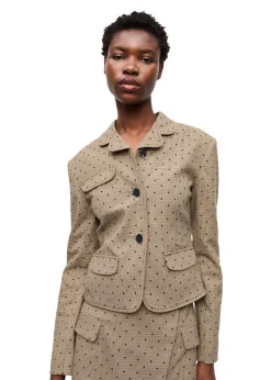 Flock Check Suiting Blazer></noscript>Ganni Best