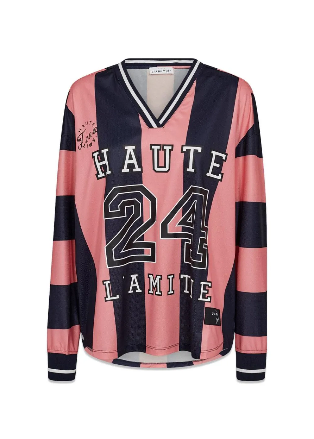 HL24 Stripe Football Blouse>HAUTE L’AMITIÉ Online