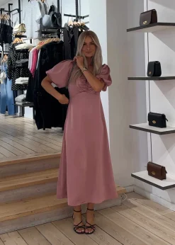 Illana Heavy Sateen Dress>Neo Noir Best