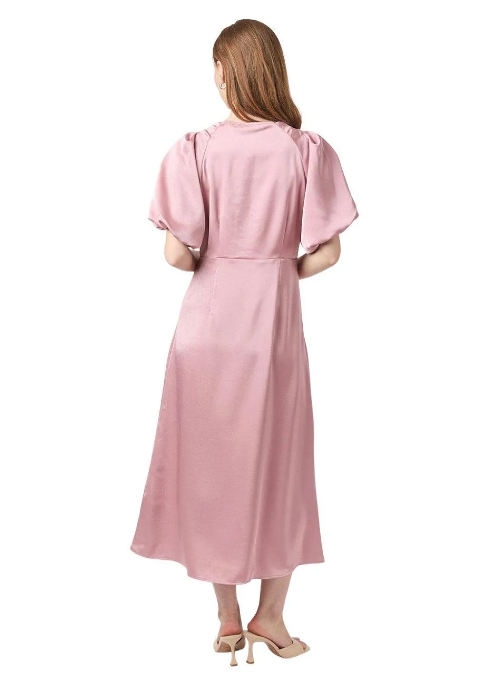 Illana Heavy Sateen Dress>Neo Noir Best