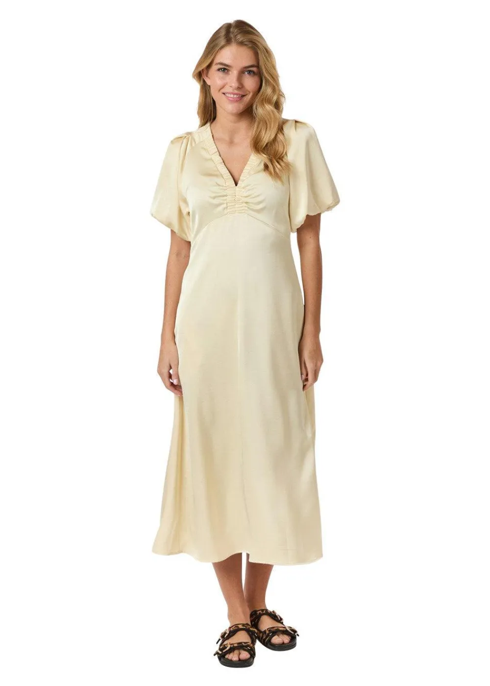 Illana Heavy Sateen Dress>Neo Noir Online