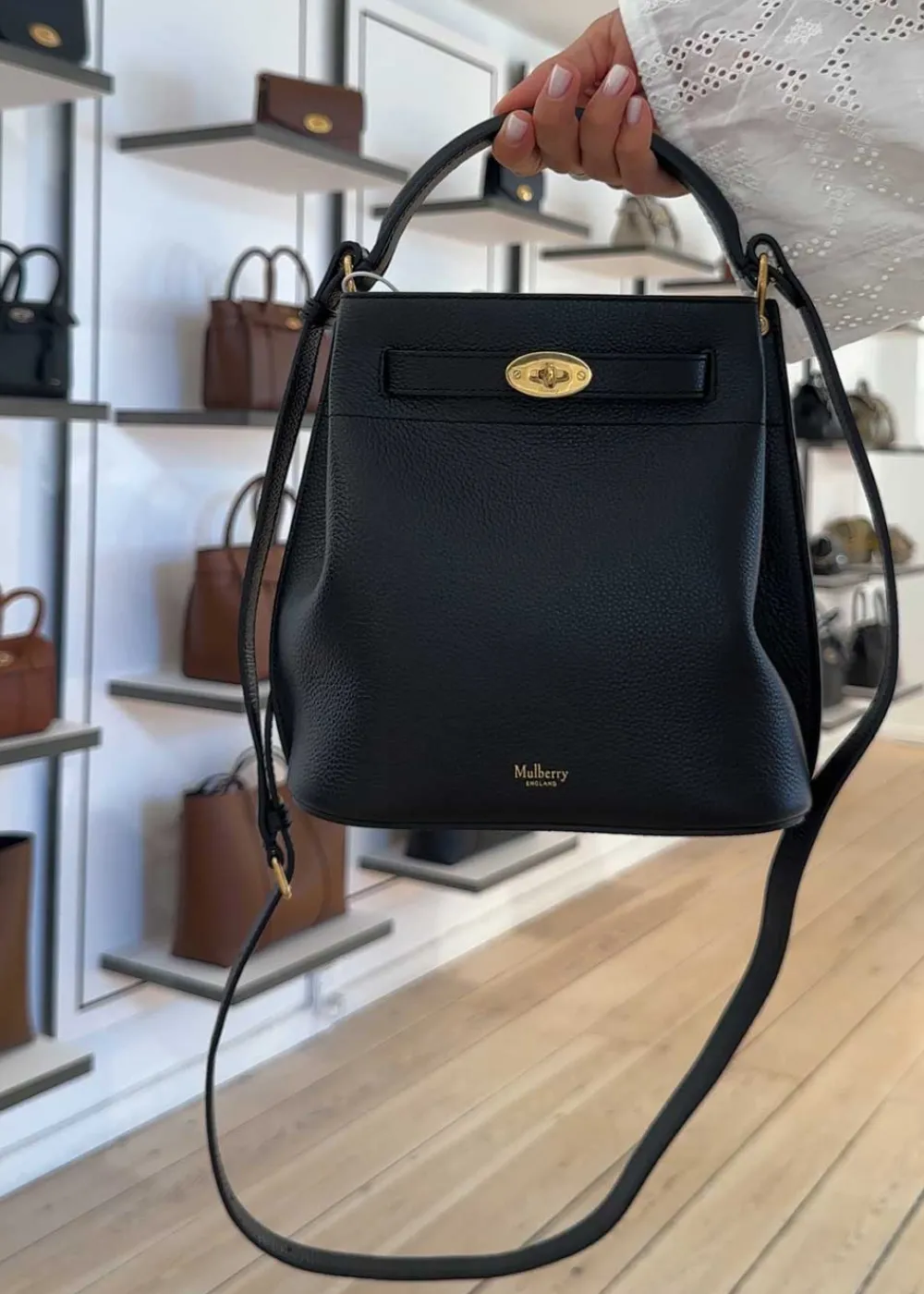 ISLINGTON BUCKET SMALL CLASSIC GRAIN>Mulberry Discount