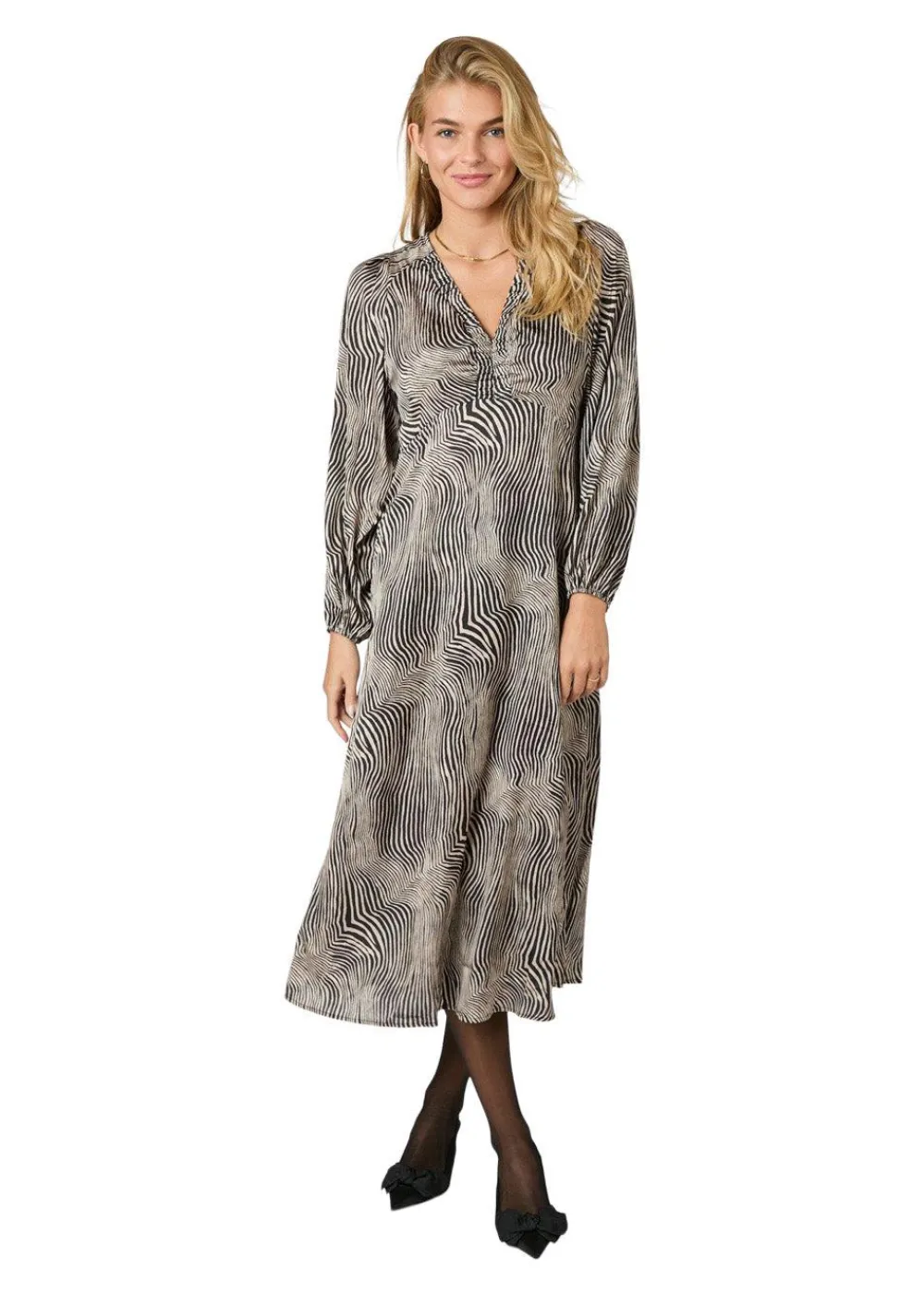 Isobel Floating Wave Dress>Neo Noir Best