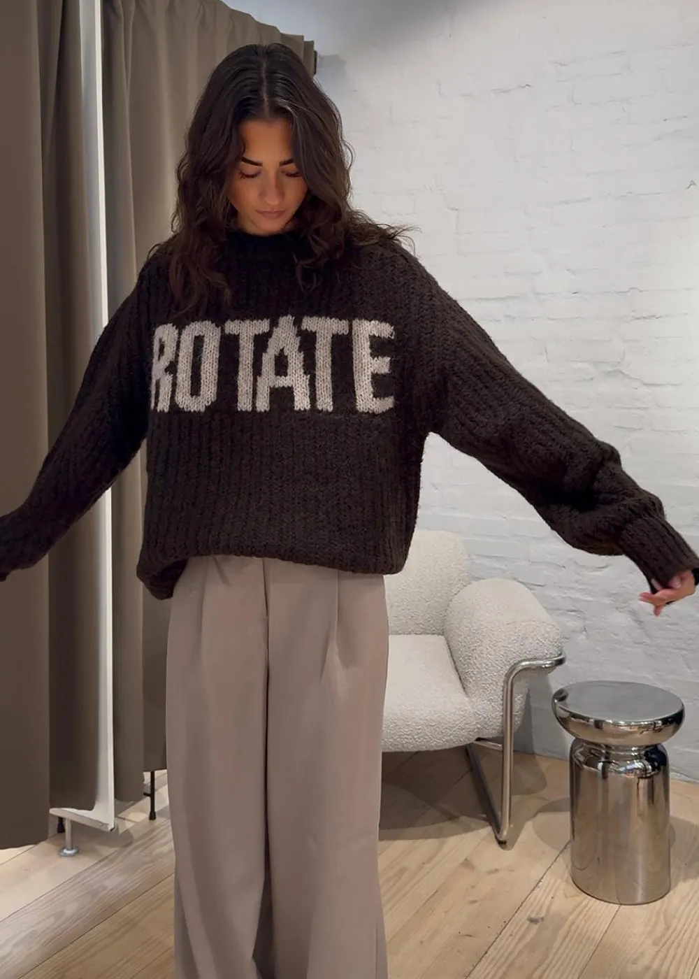 KNITTED LOGO SWEATER>Rotate Best
