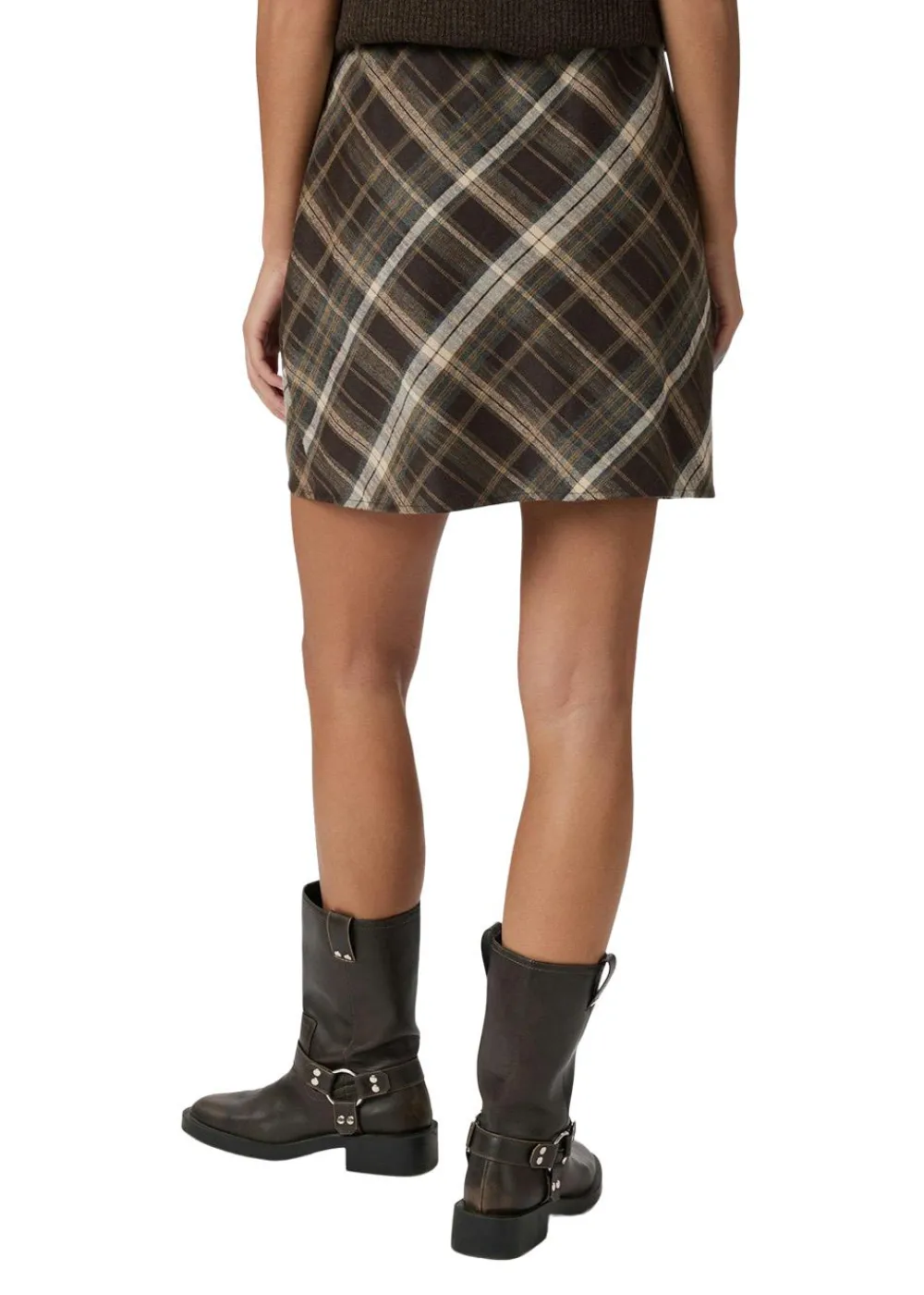 Lunna Check Skirt>Neo Noir New