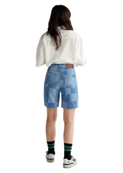 Maggie Patchwork Shorts><noscript><img width=