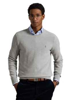 Mesh Knit Cotton Crewneck Sweater>Ralph Lauren Best