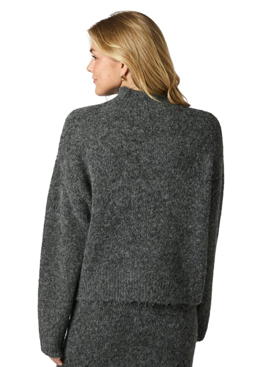 Paulina Fluffy Knit Blouse>Neo Noir Clearance