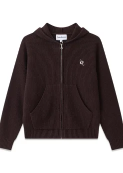 Rib Wool Knit Hoodie>Globe Studios
