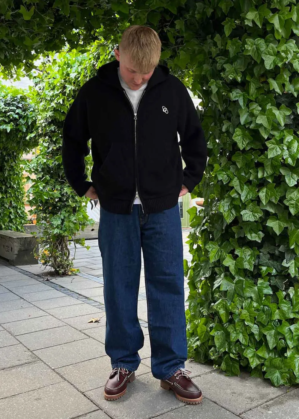 Rib Wool Knit Hoodie>Globe Studios Sale