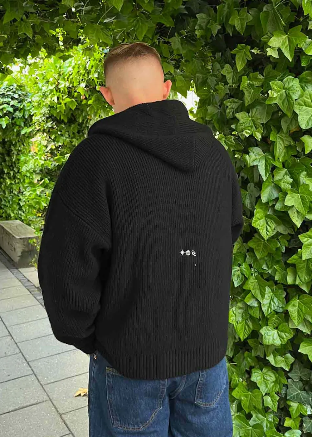 Rib Wool Knit Hoodie>Globe Studios Sale