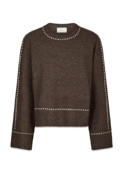 Roeme Knit Stitch Blouse>Neo Noir Best