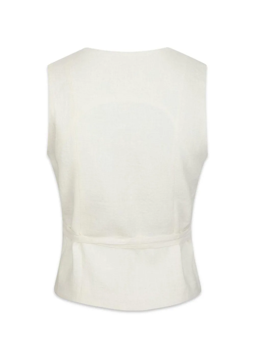 Samara Ramie Waistcoat>Neo Noir Sale