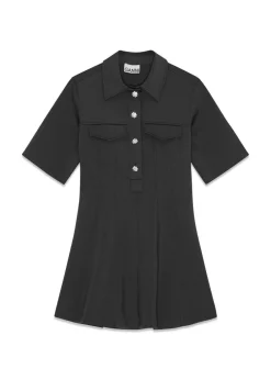 Scuba Neoprene Fitted Mini Dress>Ganni Hot