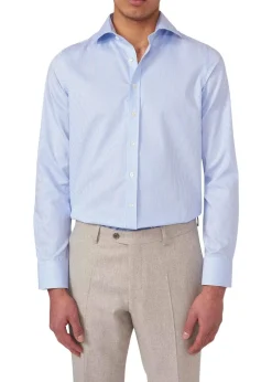 Slim Fit Cut Away Non Iron Banker Stripe><noscript><img width=