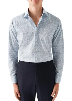 Slim Floral Print Shirt>Eton Hot