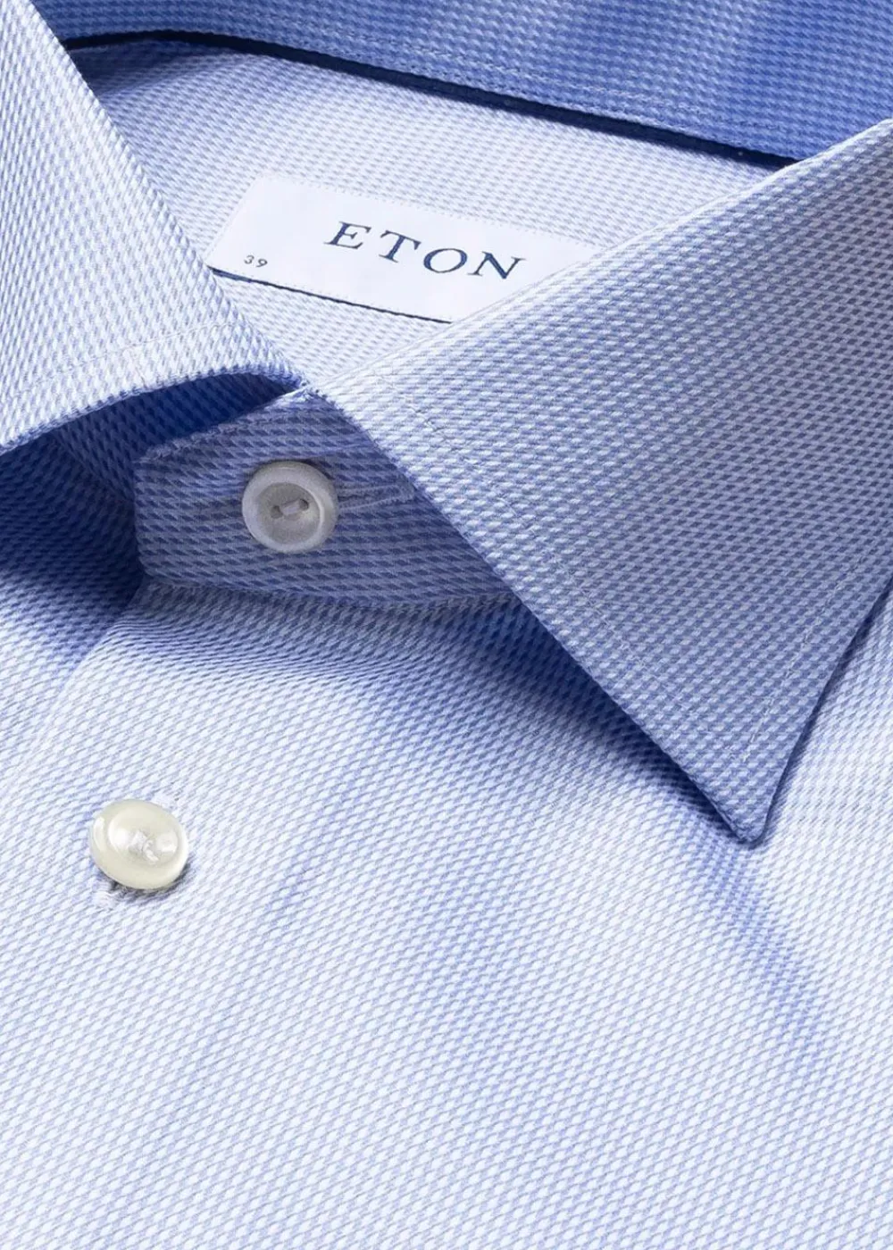 Slim Textured Twill Shirt>Eton Clearance