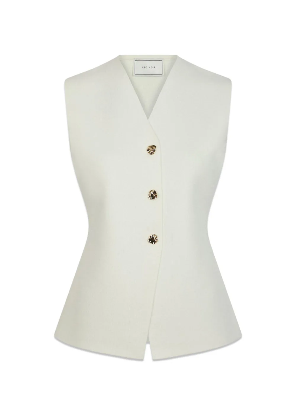 Sway Smooth Knit Waistcoat>Neo Noir Hot