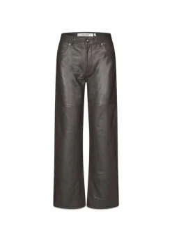 Time Leather Trousers>Oval Square Online