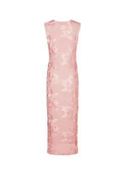 Tiranna Big Flower Mesh Dress>Neo Noir Hot