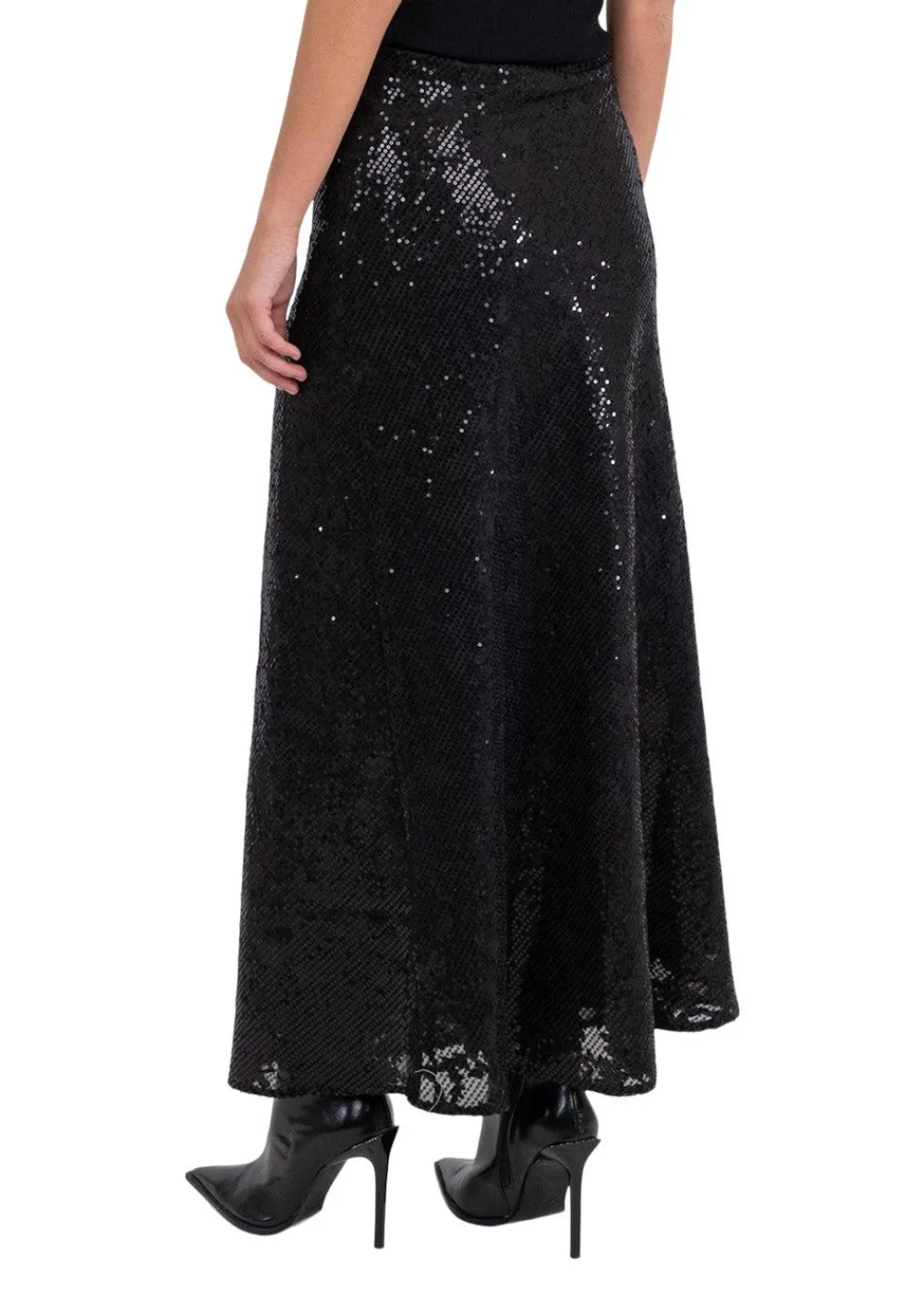 Vicky Sequins Skirt>Neo Noir Hot