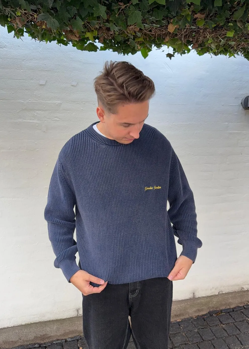 WASHED INSIGNIA PREMIUM KNIT>Goodies Sportive Outlet