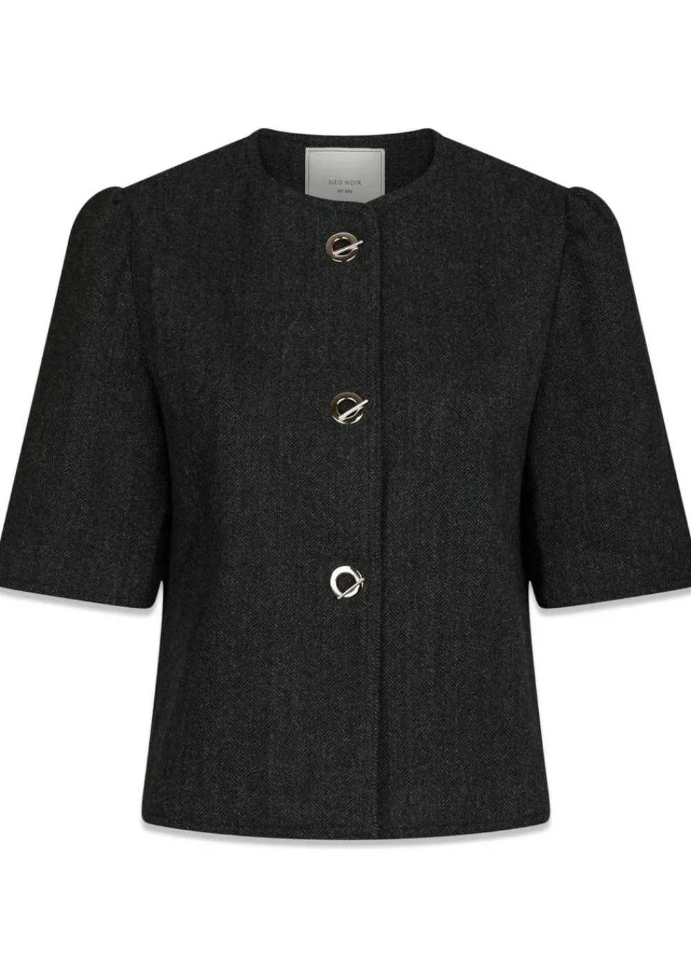 Xanthe Herringbone Blazer>Neo Noir Discount