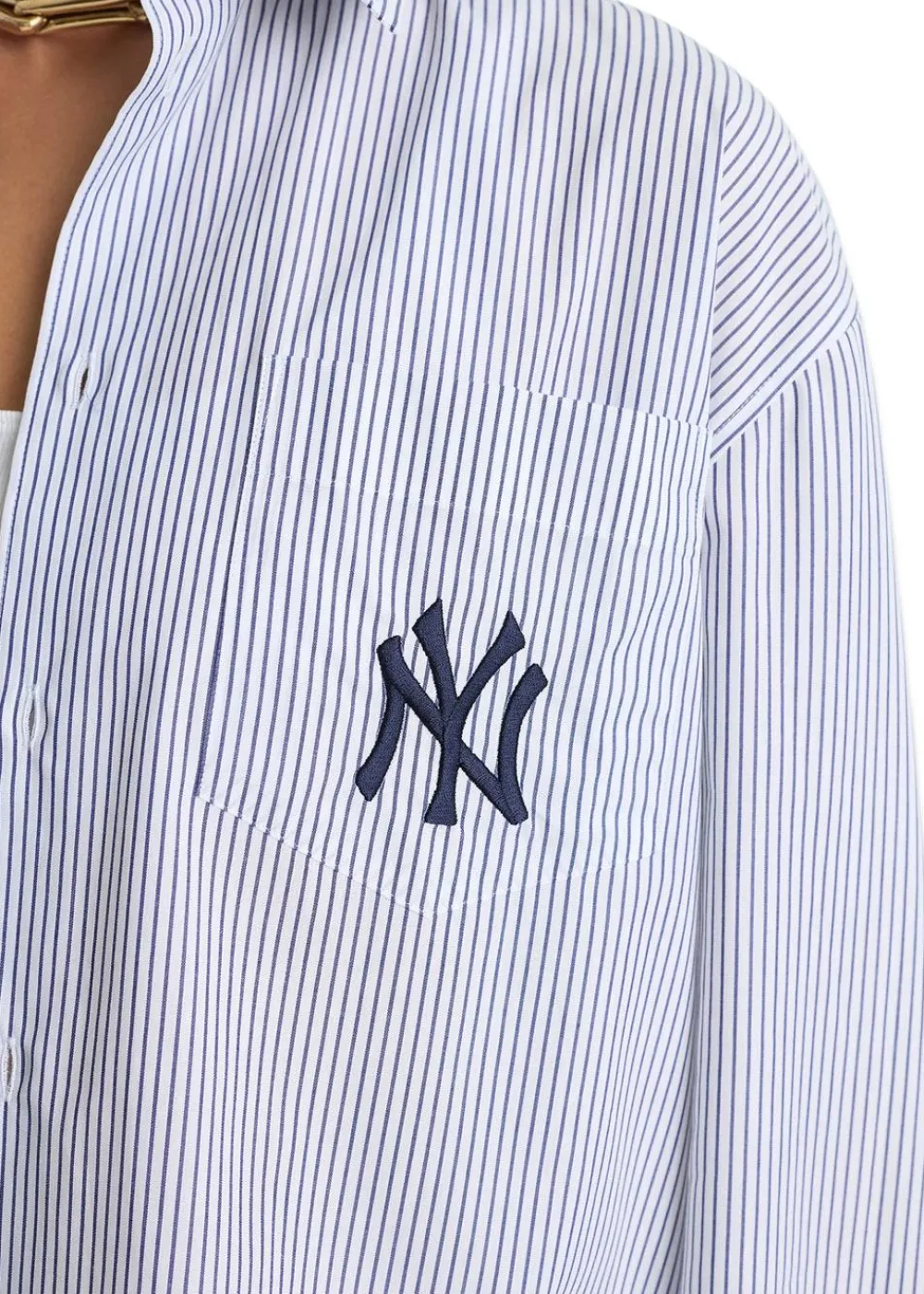 Yankees Serif Oversized Shirt>Sporty & Rich Discount