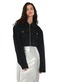 Zebra Denim Jacket></noscript>Rotate Best