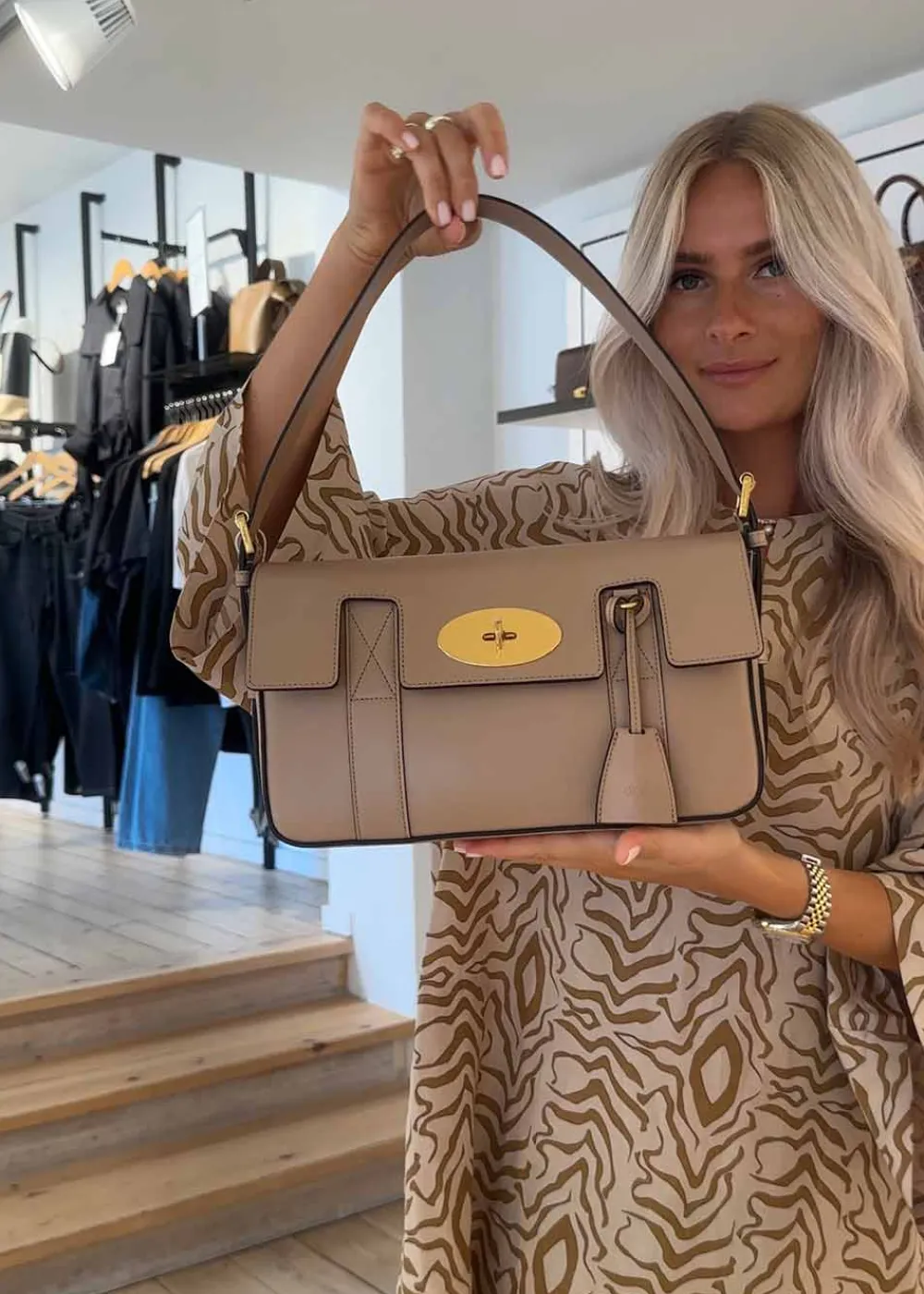 Bayswater Shiny Smooth Calfskin>Mulberry New