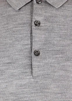 Belper Knitted Polo LS>John Smedley Best