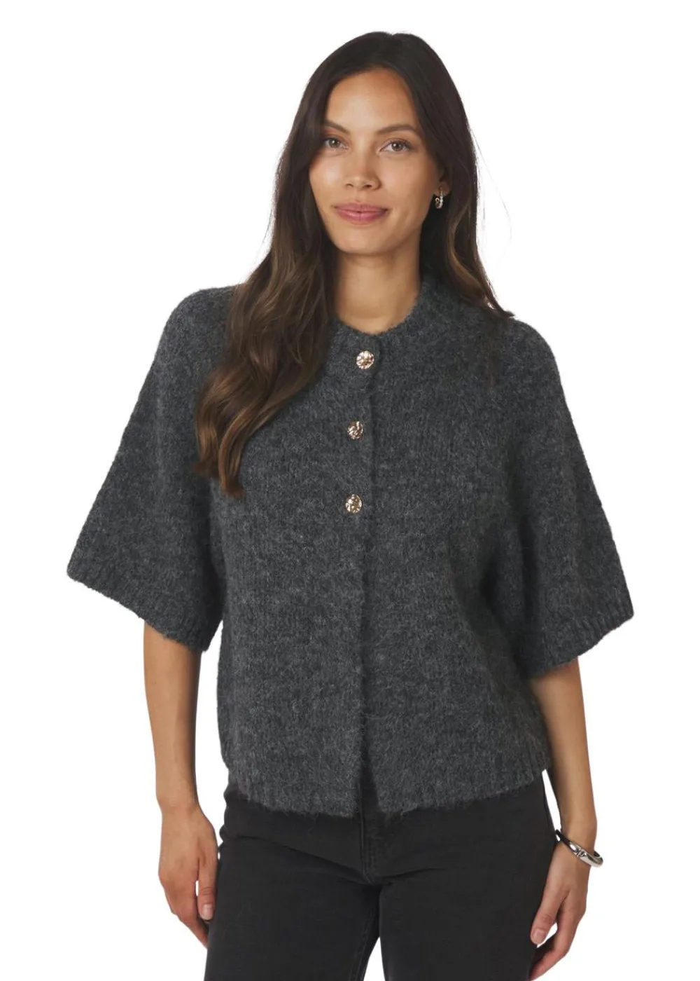 Benuta Fluffy Knit Cardigan>Neo Noir Sale