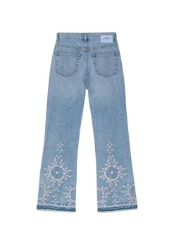 Broderie Anglaise Denim Betzy Cropped><noscript><img width=