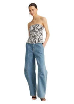 CARGO DENIM PANTS><noscript><img width=