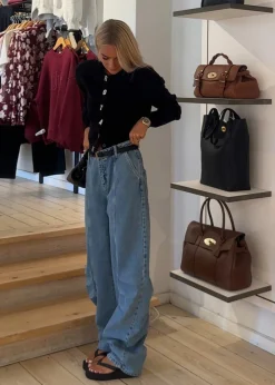 CARGO DENIM PANTS><noscript><img width=