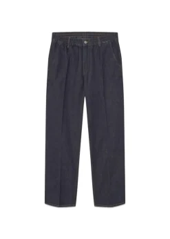 CLAY CREASED DENIM PANTS>Forét Outlet