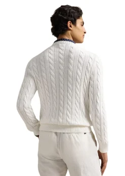 Cotton Cable Knit><noscript><img width=