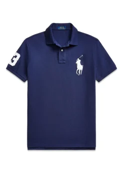 Custom Slim Fit Big Pony Mesh Polo Shirt>Ralph Lauren Outlet