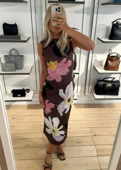 ELASTIC TANK CREWNECK DRESS>Stine Goya Hot