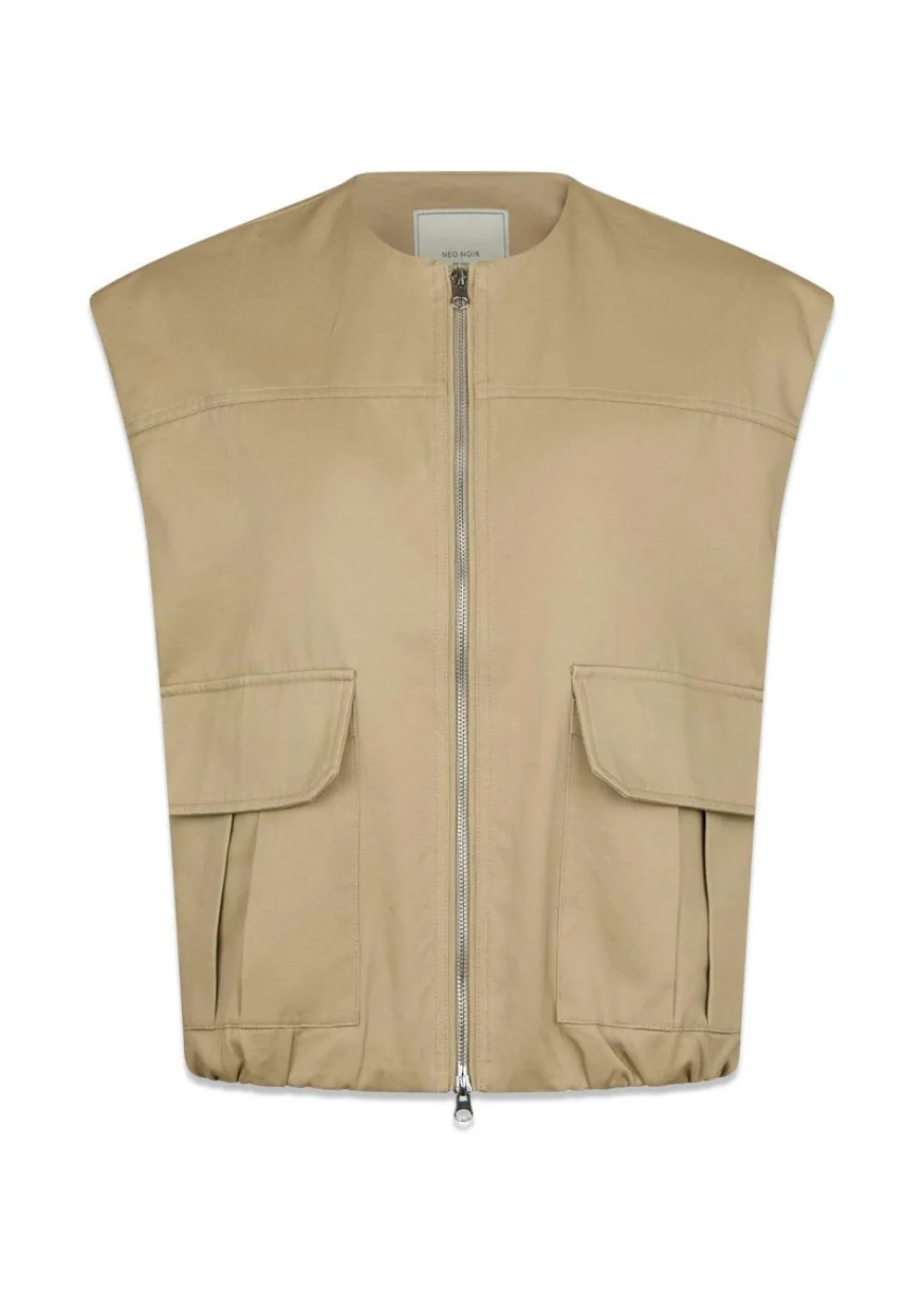 Flo Balloon Twill Vest>Neo Noir Online
